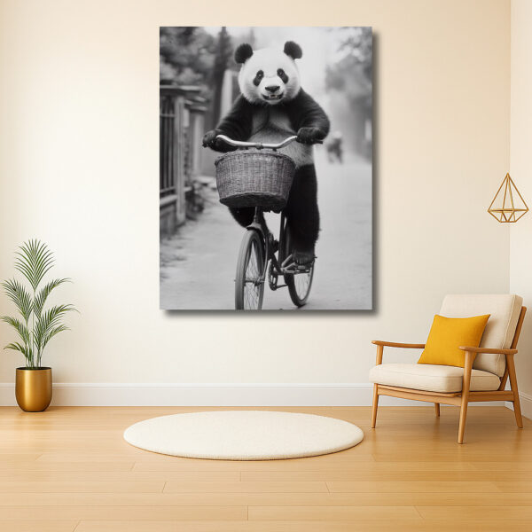 Panda op de Fiets