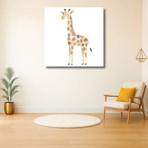 Schattige Giraffe in Aquarelstijl