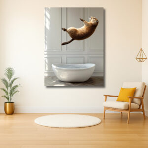 Springende Buideldier in Interieur