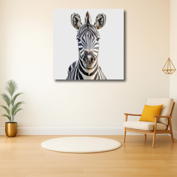 Gefocuste Zebra in Close-up
