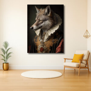 Koninklijke Wolf in Renaissance Kledij