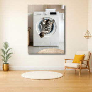 Zebra uit de wasmachine