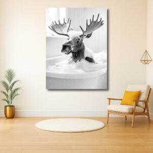 Eland in het bubbelbad