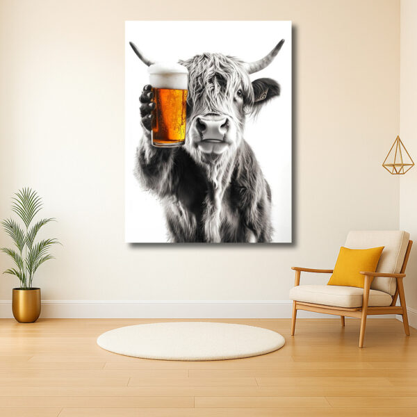 Koe met een Glas Bier