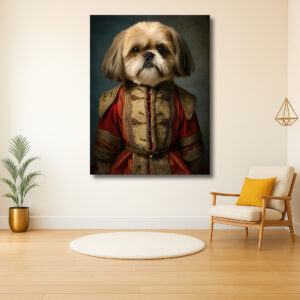 Hond in Koninklijke Kledij