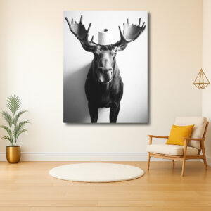 Eland met toiletrol balans
