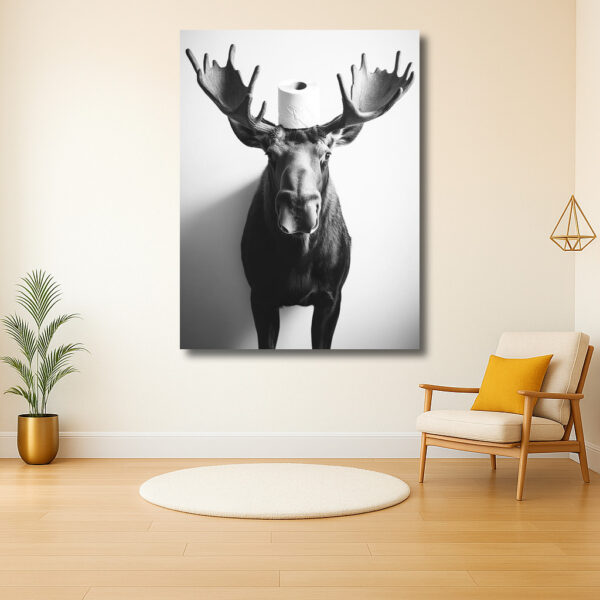 Eland met toiletrol balans