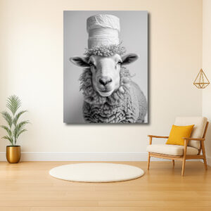 Schaap met Papieren Hoed