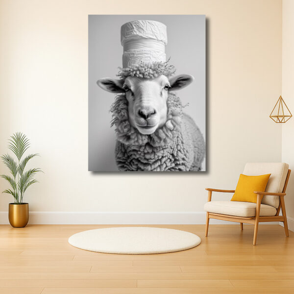 Schaap met Papieren Hoed