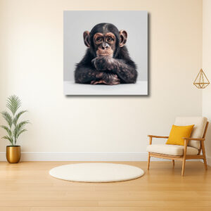 Peinzende Chimpansee