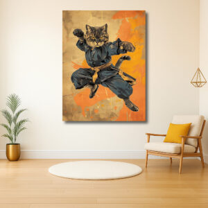 Ninja Kat in Actie