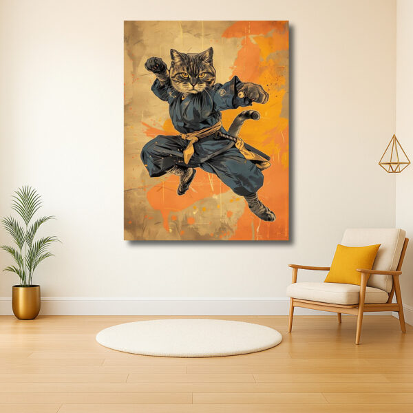 Ninja Kat in Actie