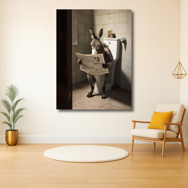 Ezelsnieuws in de badkamer