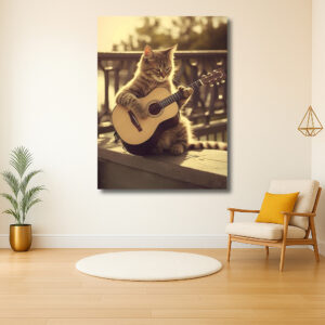 Muzikale Kat op de Balustrade