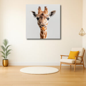 Giraffe in Focus: Een Majestueus Portret
