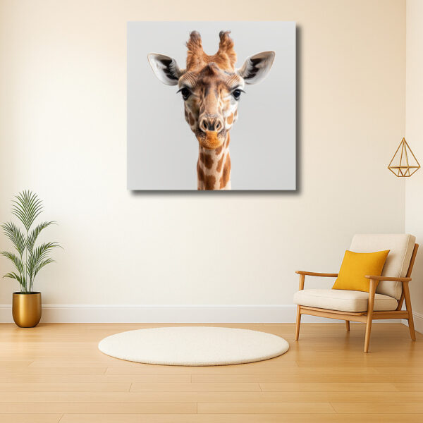 Giraffe in Focus: Een Majestueus Portret