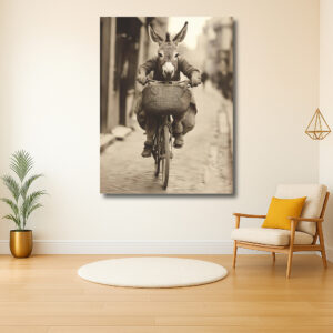 Ezel op Fiets
