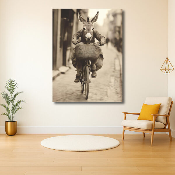 Ezel op Fiets
