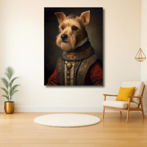 Adellijke Hond in Klassieke Kleding