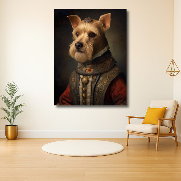 Adellijke Hond in Klassieke Kleding