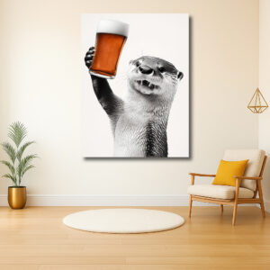 Otter met een biertje