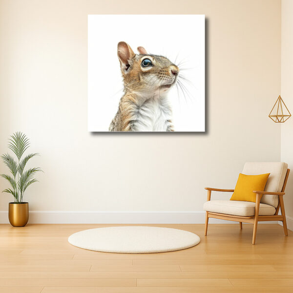 Portret van een nieuwsgierige eekhoorn