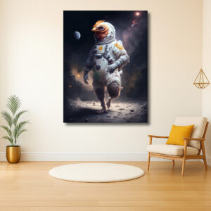 Astro-kip op avontuur in de ruimte