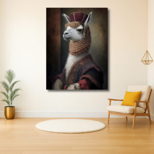 Majestueuze lama in renaissancestijl