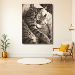 Knusse Kattenknuffel in Dromerig Licht