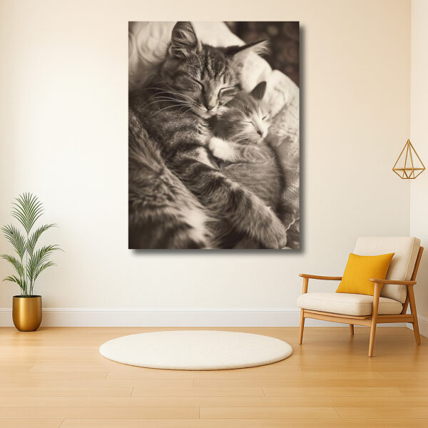 Knusse Kattenknuffel in Dromerig Licht