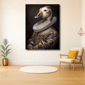Majestueuze Gans in Renaissance Kledij