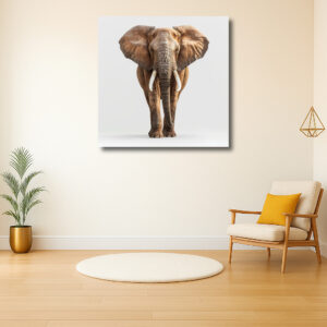 Majestueuze Olifant in Frontale Aanblik