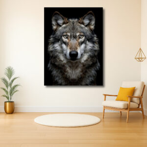 Indringende Blik van een Wolf