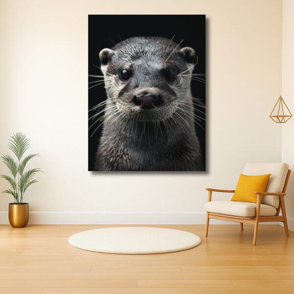 Intrigerende blik van een otter