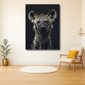 Indringende blik van een hyena