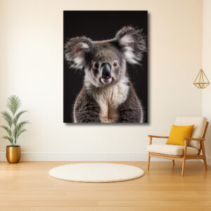 Portret van een nieuwsgierige koala