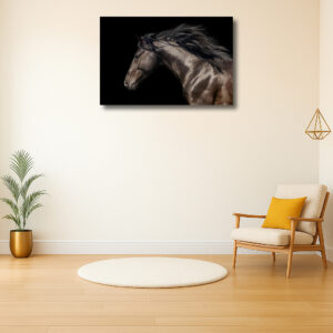 Majestueus paard in beweging