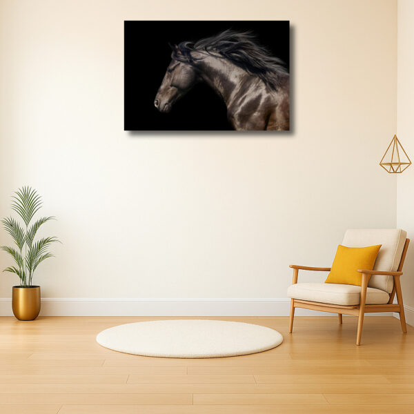 Majestueus paard in beweging