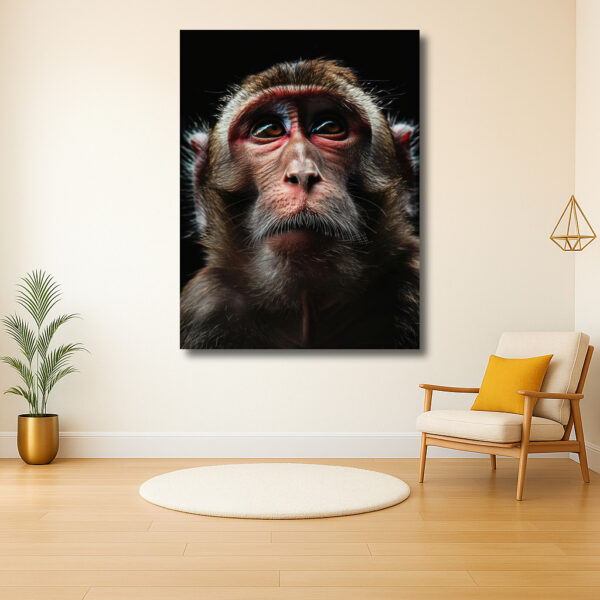 Intens Portret van een Aap