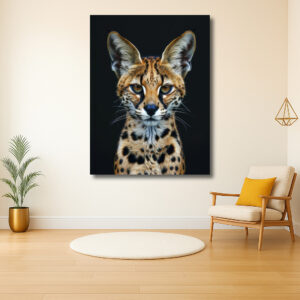 Portret van een trotse serval