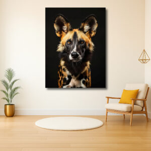 Portret van een Afrikaanse Wilde Hond