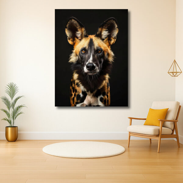Portret van een Afrikaanse Wilde Hond