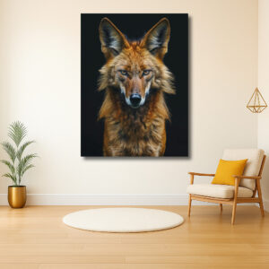Intense blik van een wilde hond