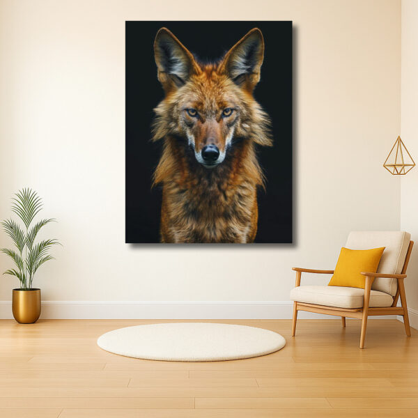 Intense blik van een wilde hond