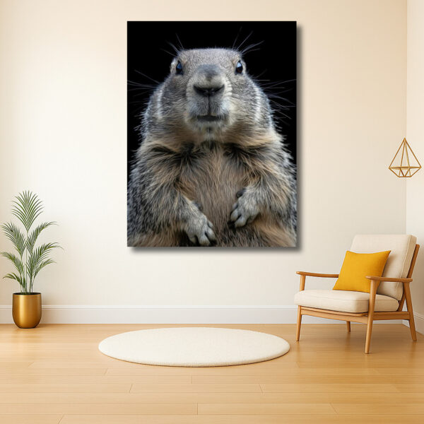 Indringende blik van een marmot