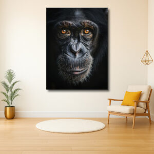 Diepgaande blik van een chimpansee