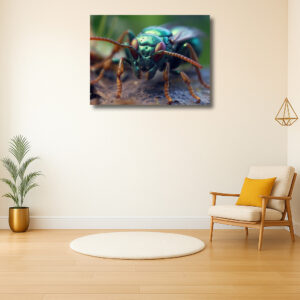 Smaragdgroene glinstering van een insect