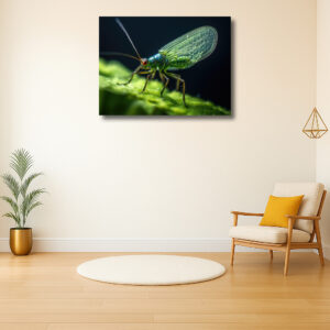 Gedetailleerde macro-opname van een insect