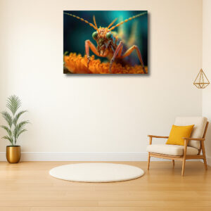 Vangblik van de kleurrijke insecten