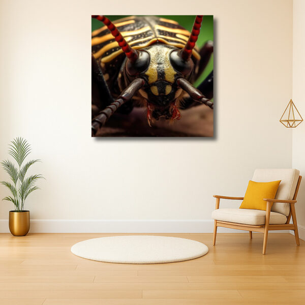Intrigerend Detail van een Insectengezicht
